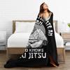 Jiu Jitsu Affe BJJ Decke Plüsch Vintage Warme Überwurfdecke für Tagesdecke Dekoration