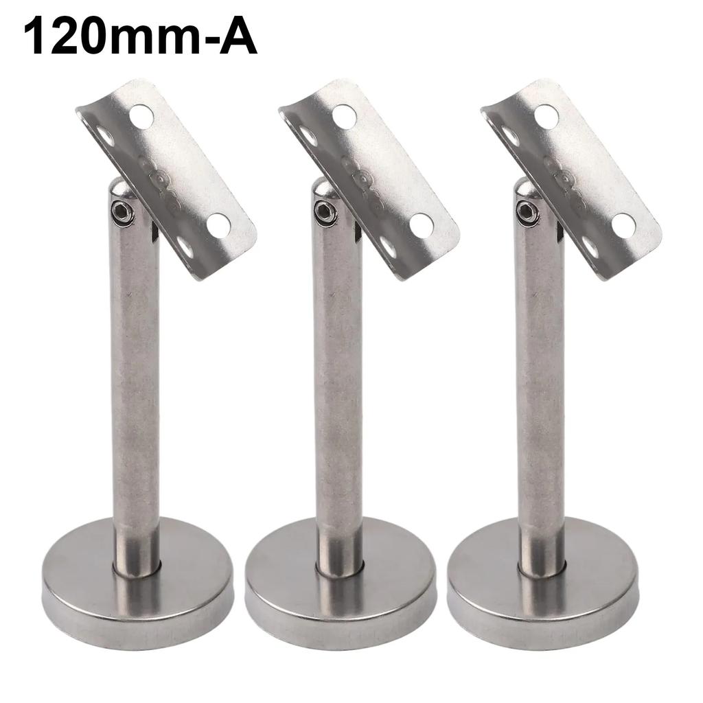 Home Improvement Adjustable Stair Support Handrail Bracket Silver Commercial Setting Residential Use Robust Design