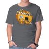 Unisex Crew Neck T-Shirt Noah's Ark Cat Graphic Short Sleeve Casual Tee
