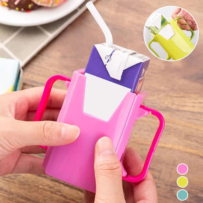 Anti-Squeeze Cup Holder, Adjustable Milk Cup Holder Juice Box Holder, Portable Drink Holder For Home, Car, Or Traveling