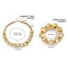 Salircon Minimalism Geometric CCB Beads Chain Choker Necklace Bracelets for Women Men 2026 Trend Punk Party Jewelry Set