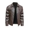 New Men's Leather Jacket Large Size Leather Jacket Men's Spring and Autumn Men's Slim Leather Jacket Men's