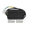 FLEOR Alnico 5 Micro Manche de Guitare Électrique & Set Micro Chevalet 14-15K, Noir, Micros Humbucker Double Bobinage