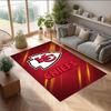 Tappeto in Velluto di Cristallo Kansas City Chiefs Morbido Anti?Tappetino Antiscivolo Comodo per Casa Soggiorno Camera da Letto Tappeto Decorativo