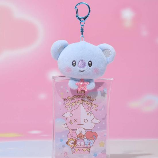BT21 Portachiavi Custodia Peluche Trasparente Edizione Oltre il Viaggio