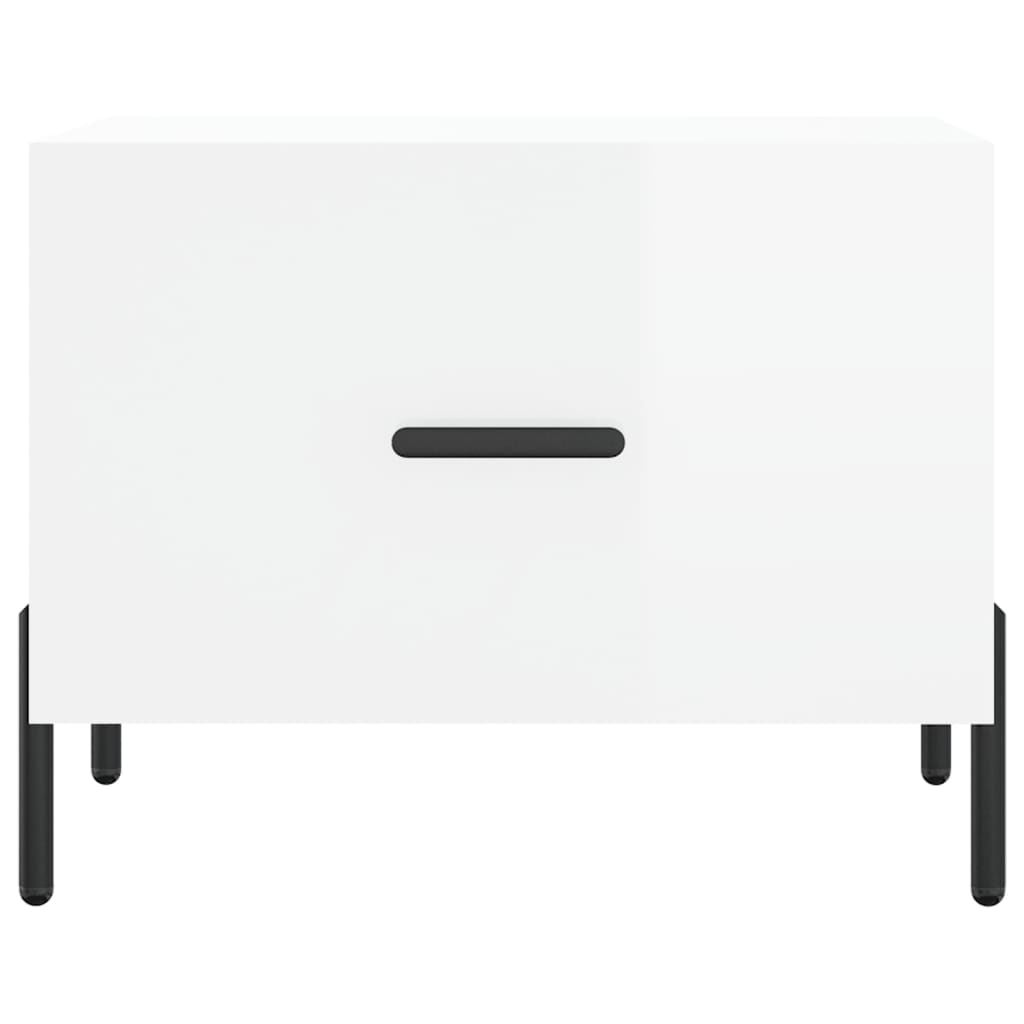 Coffee Tables 2 pcs. High Gloss White 50 x 50 x 40 cm Engineered Wood