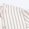 Spring 2026 Striped Fluffy Sleeve Shirt with Pleated Pants Set