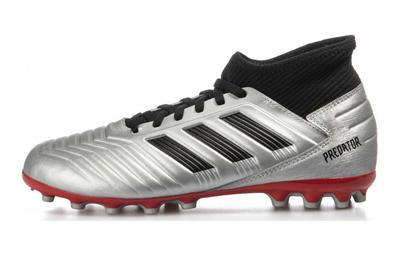 PREDATOR 19.3 Abrasion Resistant Low Top Kids' Soccer Shoes Silver Black Kids' G25798