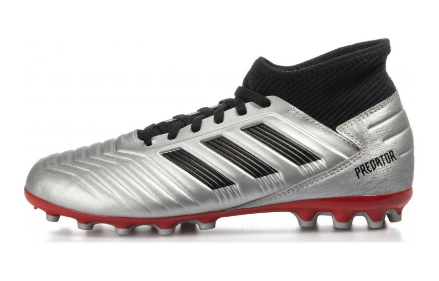 

Adidas PREDATOR 19.3 Abrasion Resistant Low top Kids Soccer Shoes Silver Black Kids G25798 35.5