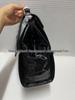 2025 Trendy Black Crocodile Print Backpack - Large Capacity, Cool & Casual Style