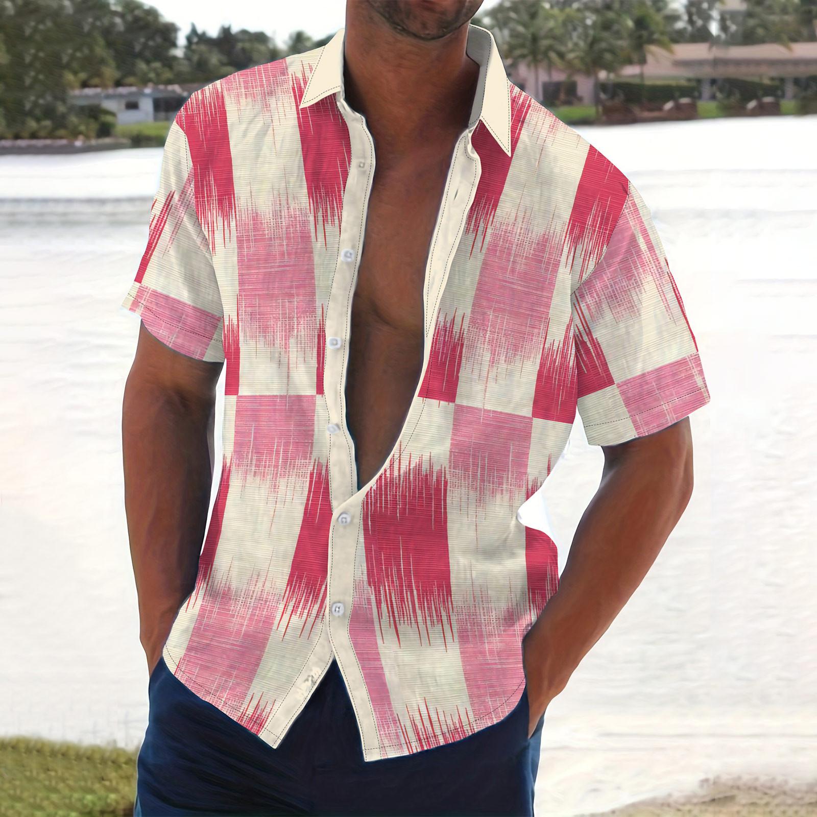 

Мужская летняя новая свободная рубашка с коротким рукавом с принтом, кардиган, пляжная рубашка XL