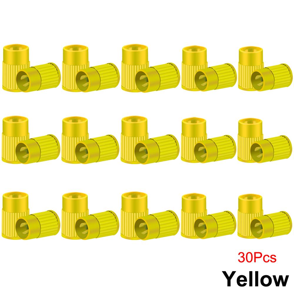 Plastic Tire Valve Caps Built-in Valve Core Remover Tool Universal Stem Covers for Cars Bike and Bicycle Trucks Motorcycles Valve Stems 1