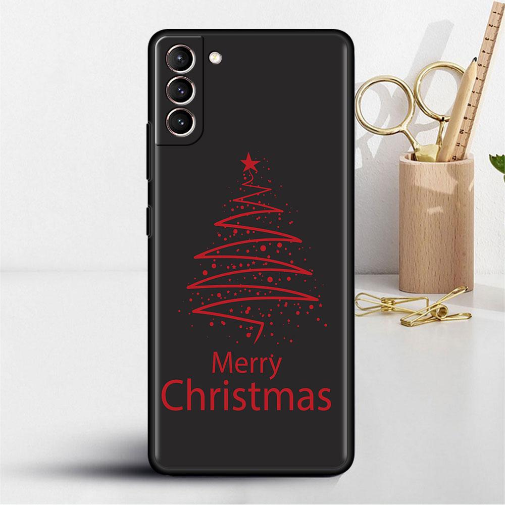 Merry Christmas In Winter Soft Case For Samsung Galaxy S22 S20 FE S21 S10 S9 Plus S8 Note 20 Ultra 10 Lite Phone Cover Shell