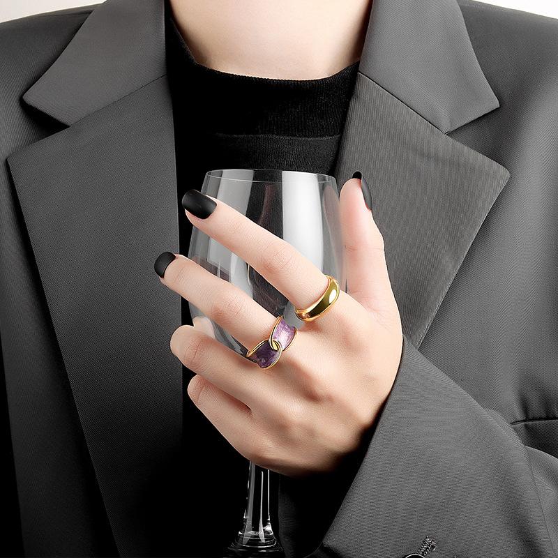 Lindon Classic Copper Alloy Ring Ladies Jewelry Wedding Promise Party Gift