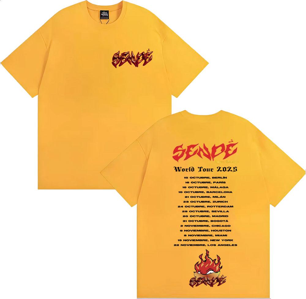 Rapper Ryan Castro Sende Album Tour 2026 Graphic T Shirt Unisex Women Vintage Classic Tshirts 100 Cotton Casual Tshirt Streetwear