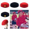 Formal Beret Airline Stewardess Hat Pillbox Hat Marching Band Hat Air Hostesses Caps  Themed Party