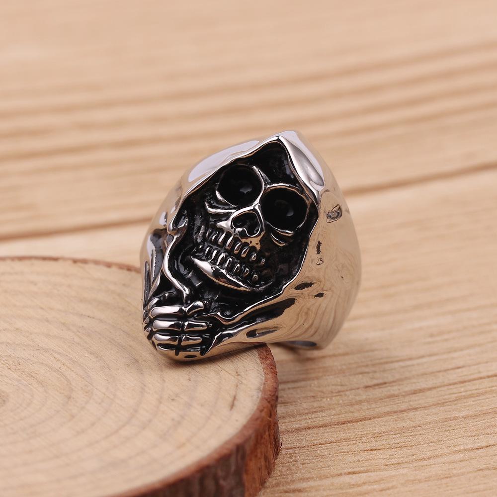 Hip-hop Punk Style Skull Ghost Face Halloween Ring Men and Women Rings Without