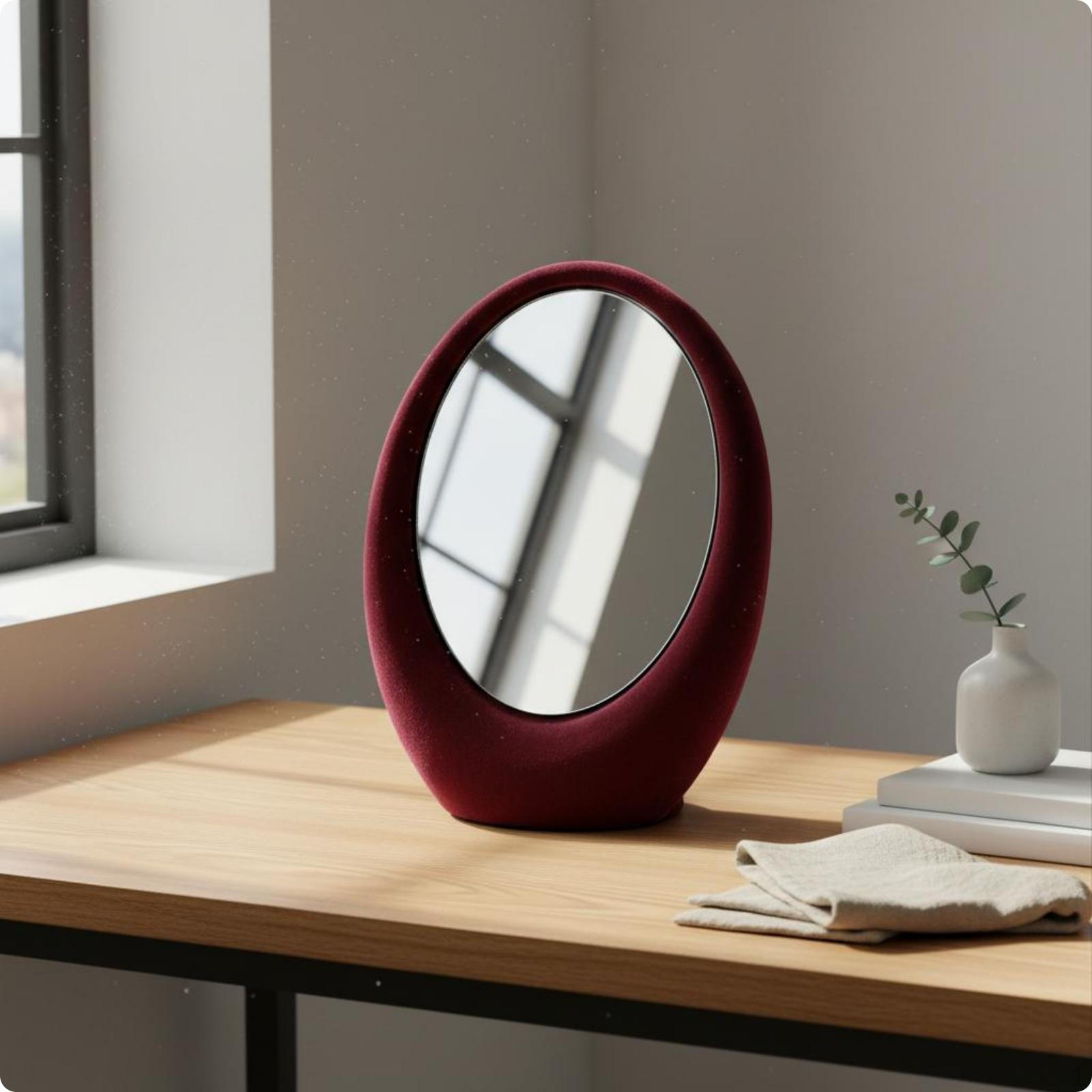 Rotating Vanity Mirror Degree Rotation Double Sided Makeup Decorative Home Decor for