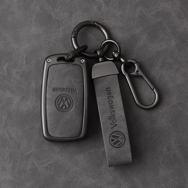 HAT1 Car Key Case Car Key Full Cover Protection Shell Holder For VW Volkswagen Jetta Golf Polo MK7 Passat Beetle Keychain Accessories