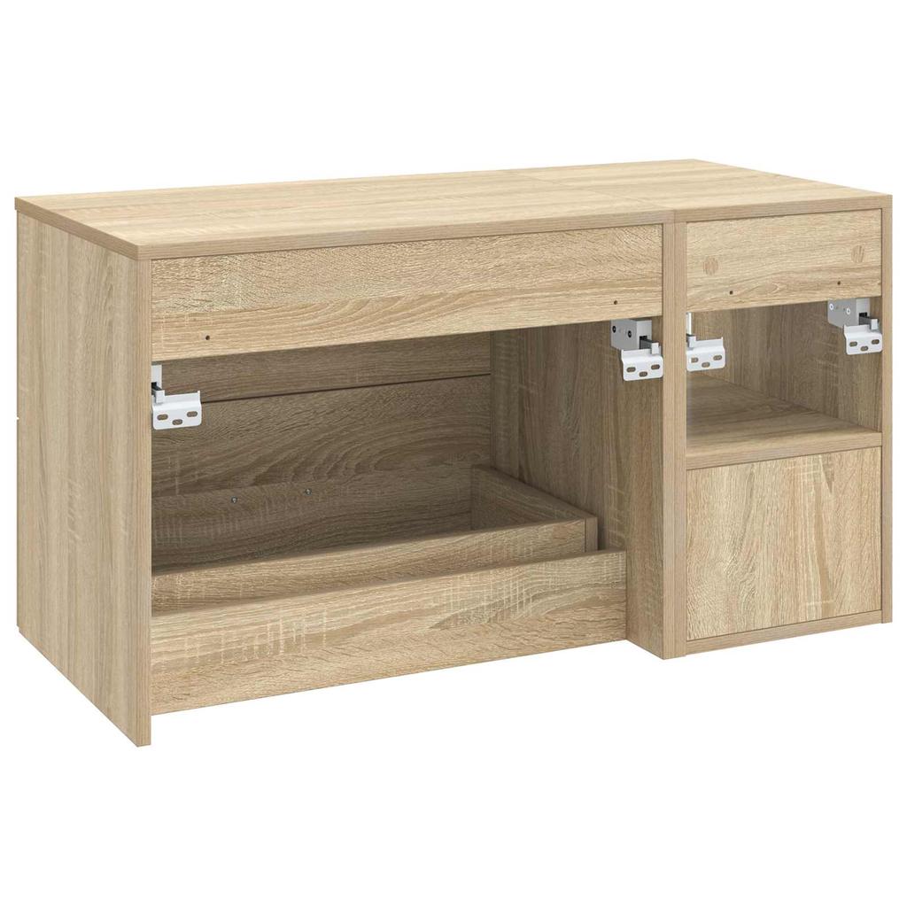 Bathroom Furniture Set 2 Pcs Sonoma Oak Wood Based Material