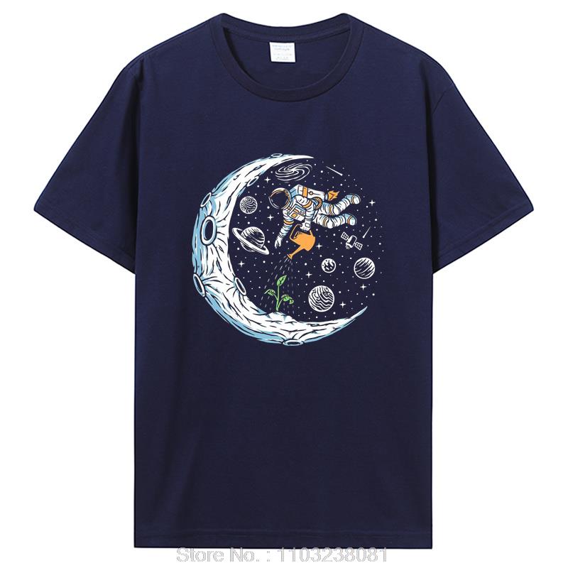 Unisexs Tshirt Cotton Casual Funny Astronaut Design Print Loose Oneck T Shirt For Unisex Short Sleeve Tshirt Hip Hop Tops Tees