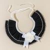New Cat Pet Scarf, Small Fragrant Style, Cute Camellia Lace Collar, Saliva Towel Jewelry.