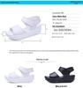 2025 Summer Women's Genuine Leather Platform Sandals - Fashionable Thick Sole Casual Shoes for Students