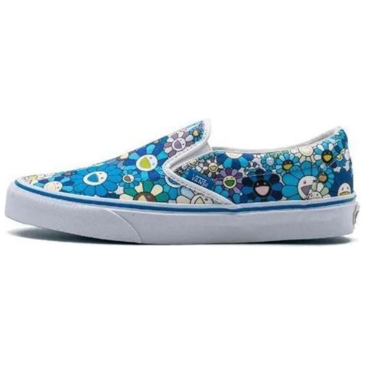 Vans Classic Slip On LX Unisex Sneakers Blue Blue-Flower VN0ZSIGQ9