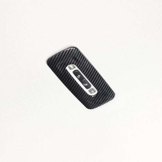 Car Roof Rear Reading Lamp Light Cover Trim For Toyota Tundra 22-25 Carbon Fiber