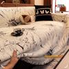 Thickened Semi Fleece Sofa Cover Simple and Non Shedding One Piece Sofa Blanket Anti Slip Straight Lined Sofa Cover Fabric