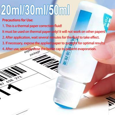 Portable Thermal Paper Correction Fluid Fast-Drying Anti Peep Identity Information ID Info Privacy Protector Quick Eraser Covera