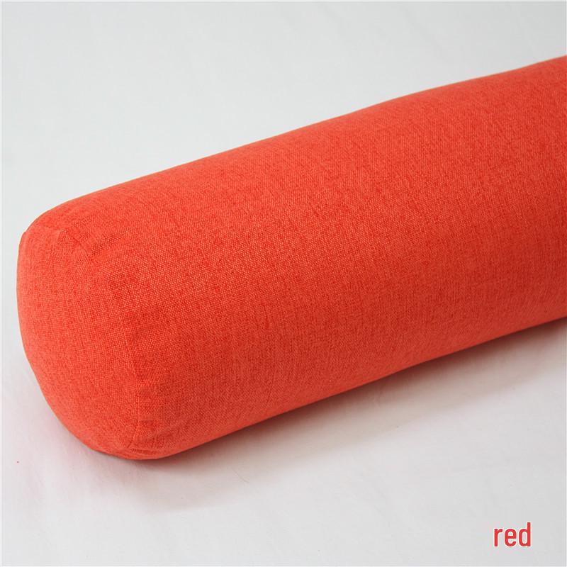 Removable and Washable Leg-Clamping Bolster Pillow - Cylindrical Bed Gap Filler with Imitation Cotton Linen.