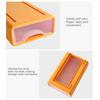 3/4Pcs Desk Storage Organizer with Clear Window Large Capacity Dustproof Stackable Office Supplies Storage Drawer Box Container