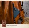 Top Grain Cowhide Retro Large Capacity Women's Backpack, Vegetable Tanned Leather Shoulder Bag, Handmade and Practical.