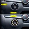 ONGOXD Start Switch Ring Diamond Crystal Decorative Plate Interior Part for Mazda Custom Styling Part 2, Mazda-A 3, CX-5, CX-60, CX-8, CX-30, MX-5