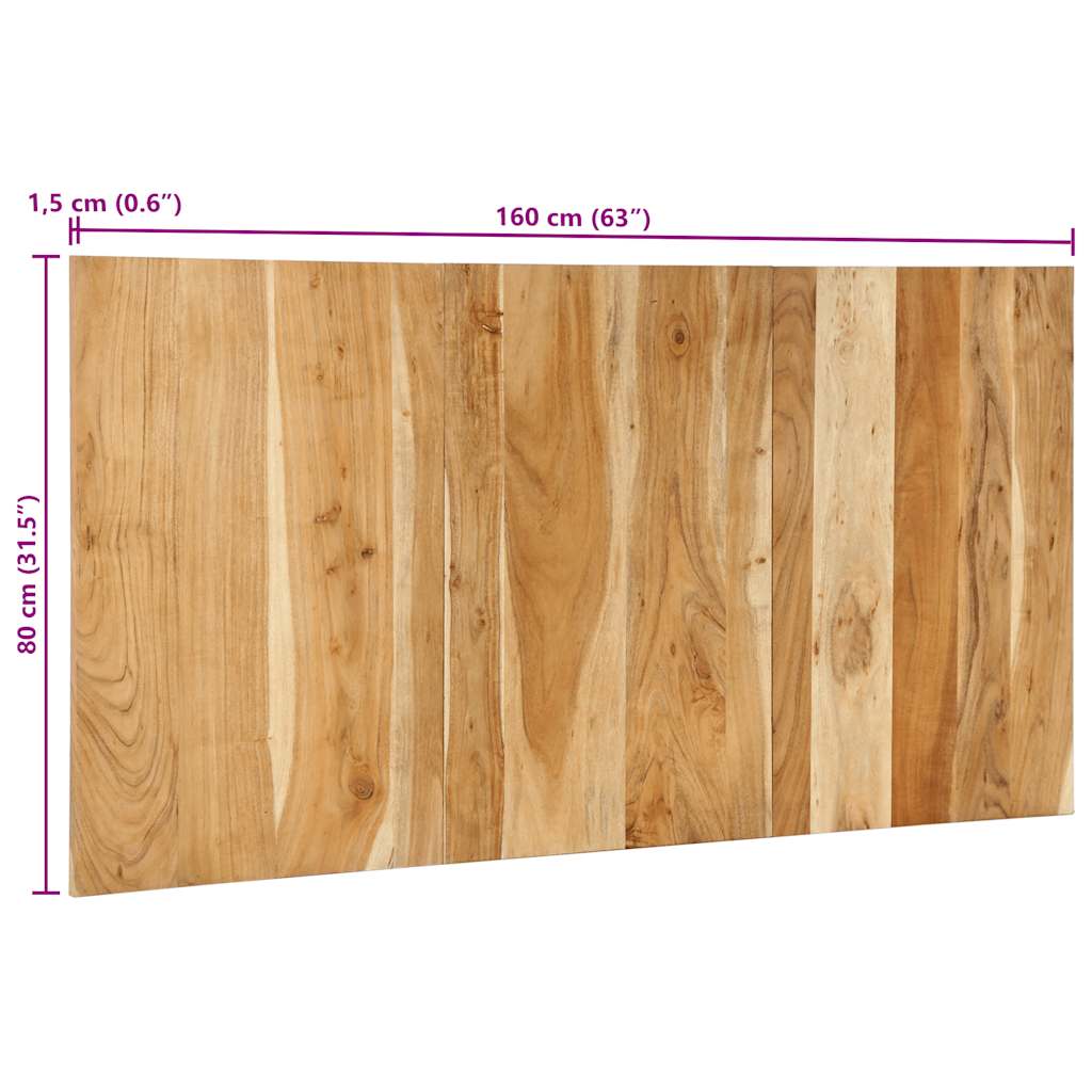 Headboard 160 cm Solid Acacia Wood