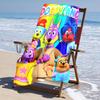 Ultra-Soft Beach Towel with Doggyland Theme,Ideal for Pool - Camping, Diving - Perfect Travel Essential, Vibrant Beach Towel.