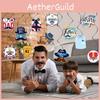 Day Father Theme Trophy Hat Gift Pattern Party Paper Hanging Decoration Pendant