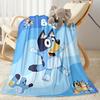 Bluey Bingo Adventure Blanket Soft & Cozy Perfect for Sofa Bed Office Chair for All Occasions Digital Print Birthday Christmas Gift Blanket