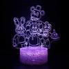 Five Nights At Freddy Led Night Light Remote Control Color Teen Supplies Bedroom