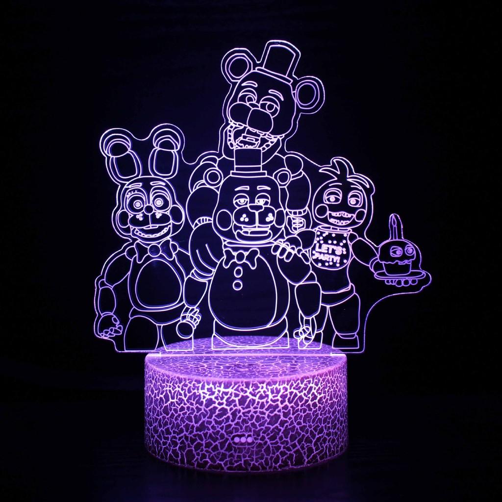Five Nights At Freddy Led Night Light Remote Control Color Teen Supplies Bedroom