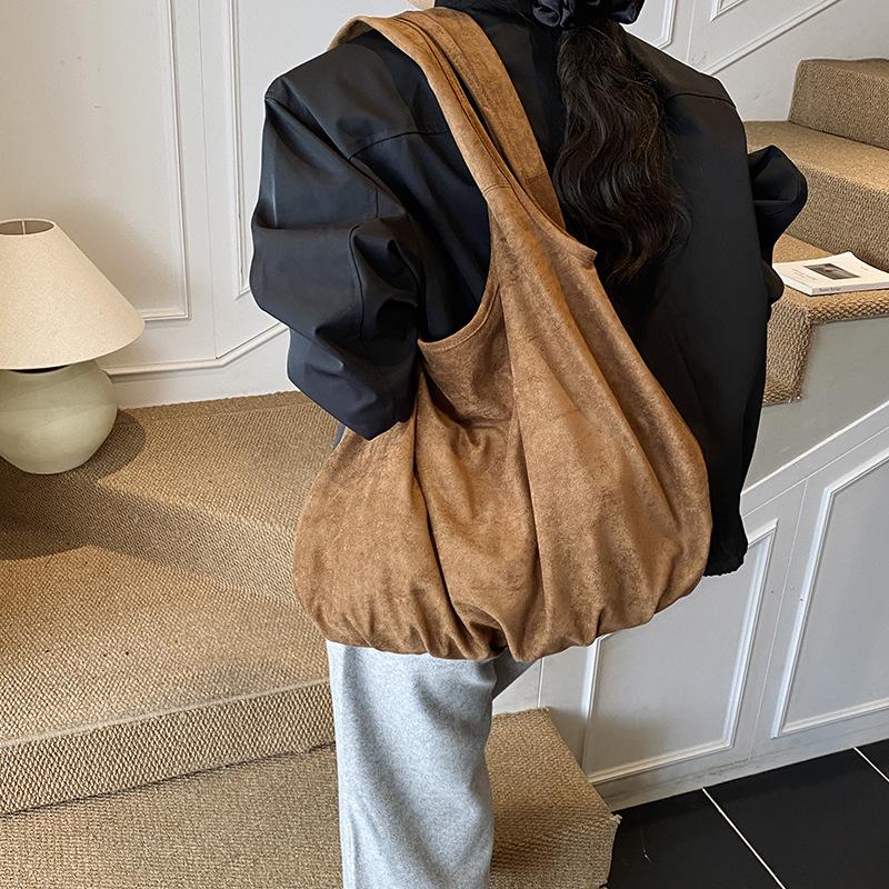 Korean Retro Leopard Print Women's Shoulder Tote Bag