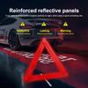 Emergency Early Warning Device Triangle Road Safety Stable Metal Bracket Triangular Warning Parking Sign Foldable Tripod