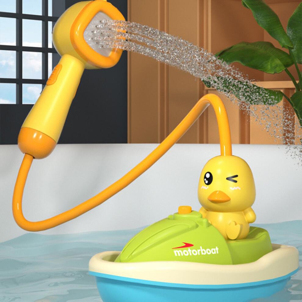 Cute Animal Bath Toy Set Waterproof Design Toddler Bathtub Suction Water Spinner Gear Educational Toy For Kids With Non Toxic ABS Material And