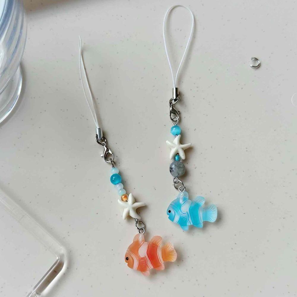Keychain Fish Phone Chain Little Fish Mobile Phone Chain Phone Hanging Rope  Phone Charms