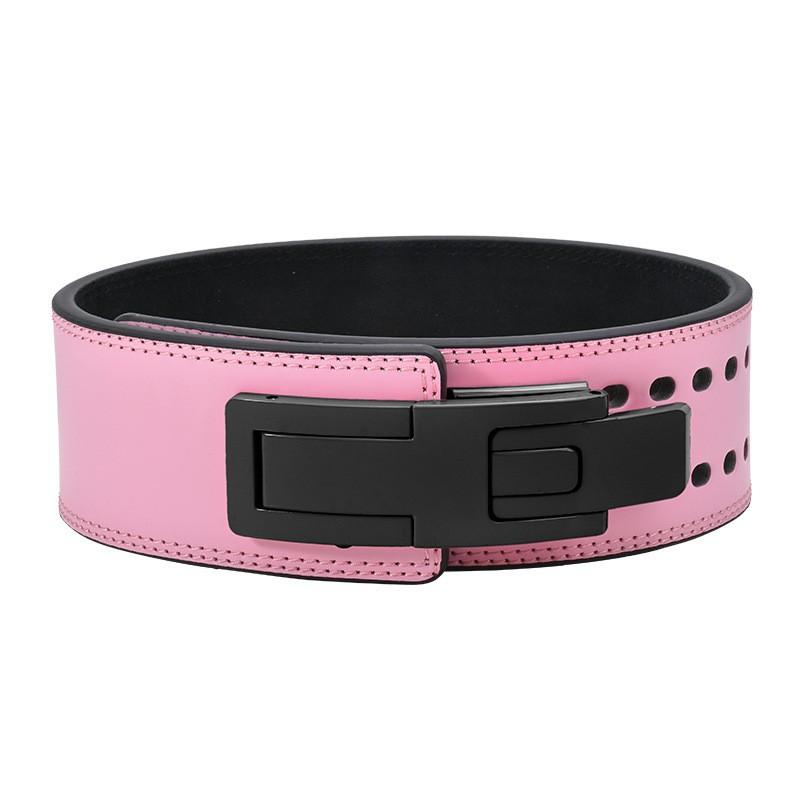 Cowhide Bodybuilding Exercise Squat Hard Pull Strength Weightlifting Professional Lever Buckle Belt Protection Power Waist