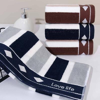 Quick-drying Bath Towel Knitted Jacquard Thickened Household Absorbent Face Wash Towel 34x74cm 1 Piece