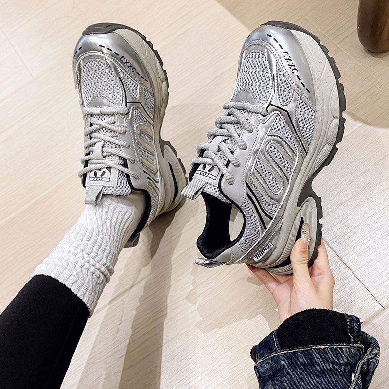 Daddy Shoes Women's Forrest Gump Shoes Platform Sneakers Retro 2025 Spring New Ins Trendy Casual Versatile Explosion