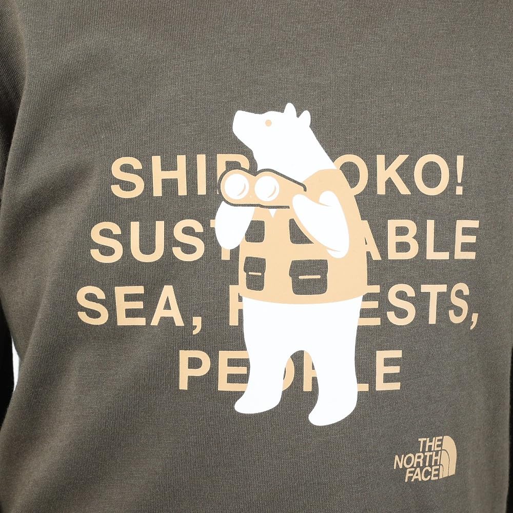 The North Face Long Sleeve Shiretokotoko Organic Shiretoko New Size 120 Kids' Tee, Unisex, Cotton, Taupe,