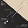 [Amberta] 925 Sterling Silver 1.1mm Ball Chain Necklace for Men and Women  Silver Dog Tag Chain for Men  Beaded Necklace for Women: 65cm